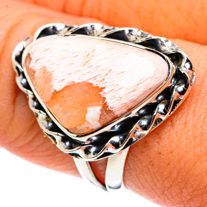 Scolecite Rings handcrafted by Ana Silver Co - RING79688