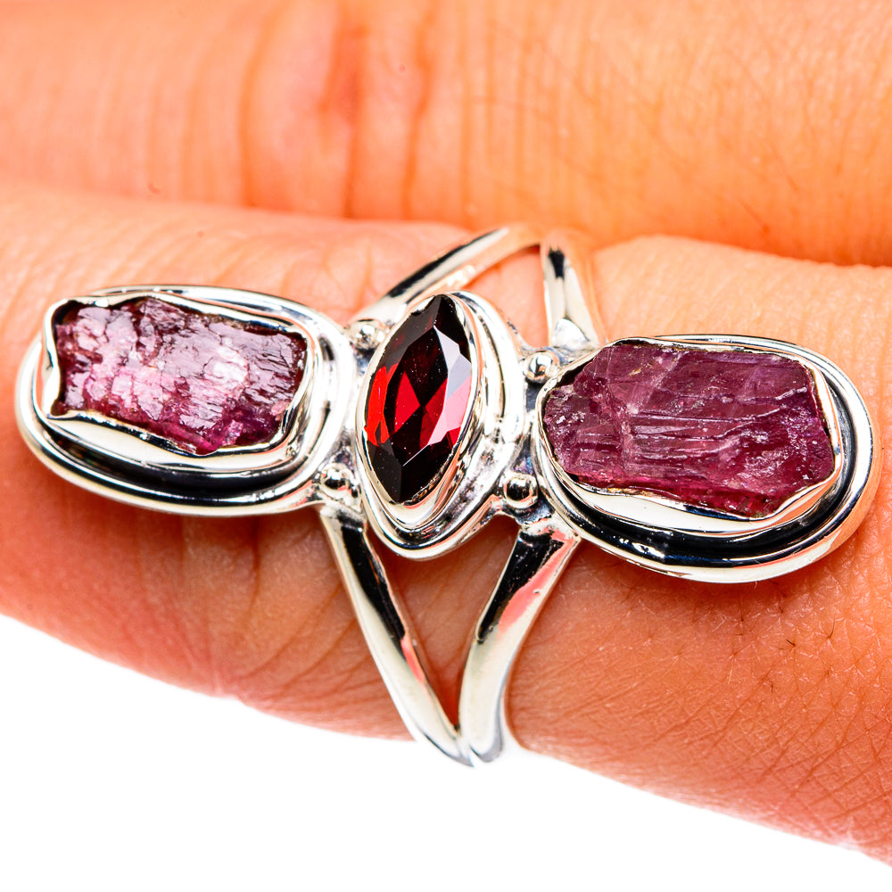 Garnet Rings handcrafted by Ana Silver Co - RING79691