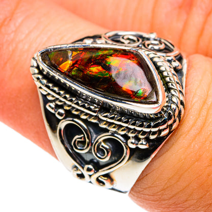 Ammolite Rings handcrafted by Ana Silver Co - RING79692