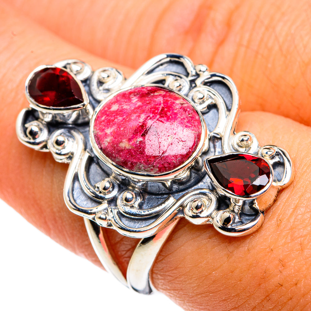Thulite Rings handcrafted by Ana Silver Co - RING79726
