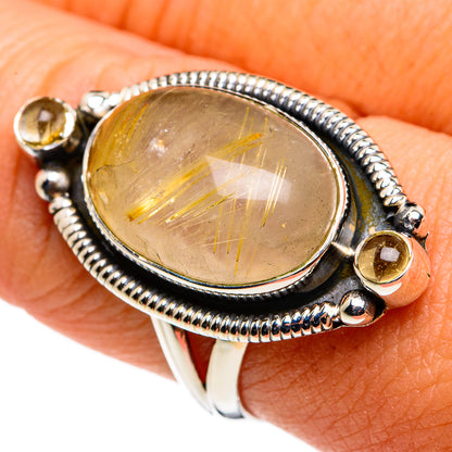 Rutilated Quartz Rings handcrafted by Ana Silver Co - RING79732