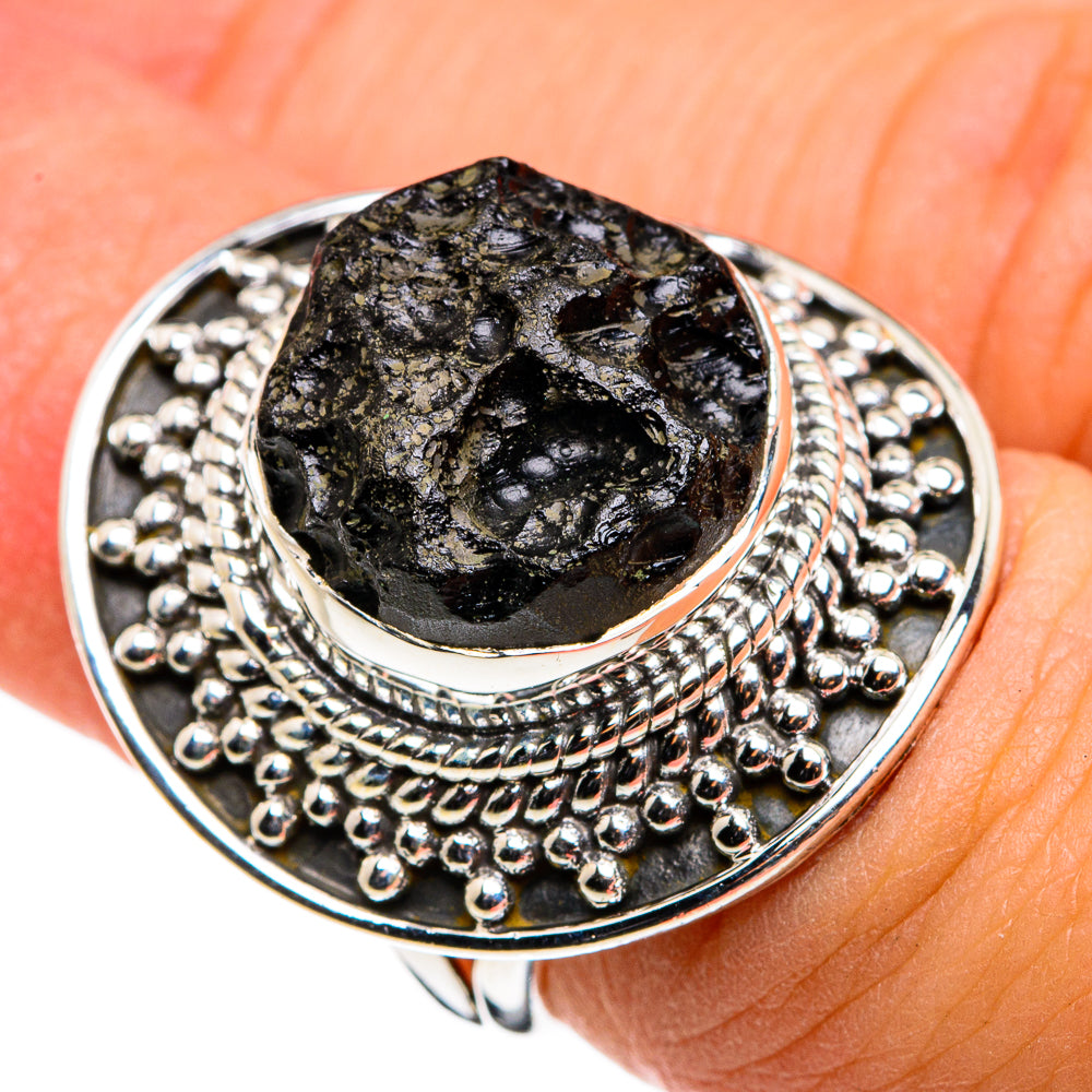 Tektite Rings handcrafted by Ana Silver Co - RING79734