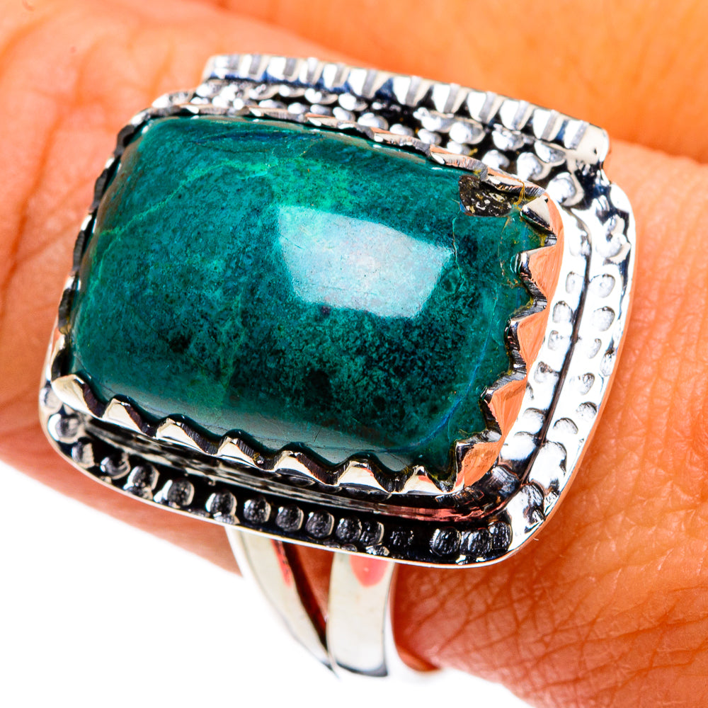 Chrysocolla Rings handcrafted by Ana Silver Co - RING79746