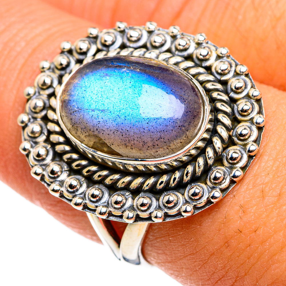 Labradorite Rings handcrafted by Ana Silver Co - RING79748