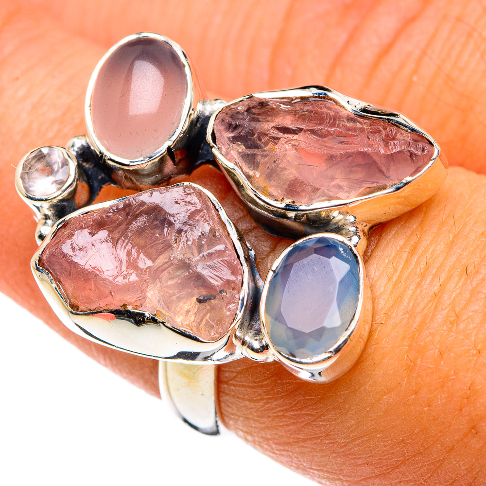 Rose Quartz Rings handcrafted by Ana Silver Co - RING79762