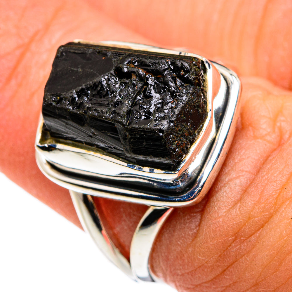Black Tourmaline Rings handcrafted by Ana Silver Co - RING79772