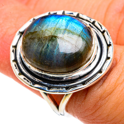 Labradorite Rings handcrafted by Ana Silver Co - RING79777