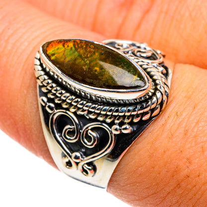 Ammolite Rings handcrafted by Ana Silver Co - RING79778