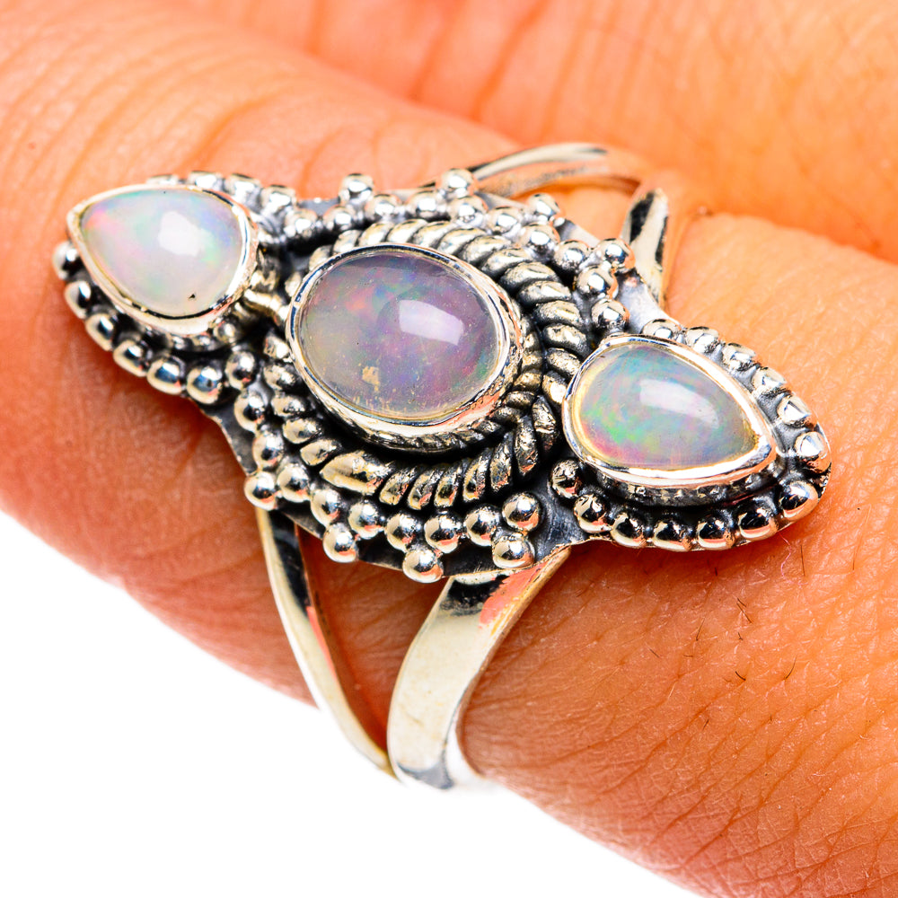 Ethiopian Opal Rings handcrafted by Ana Silver Co - RING79780