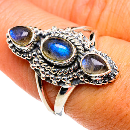 Labradorite Rings handcrafted by Ana Silver Co - RING79782