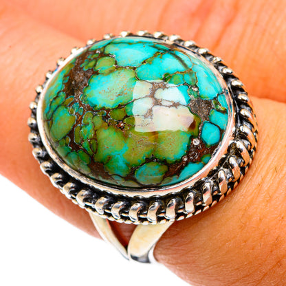 Tibetan Turquoise Rings handcrafted by Ana Silver Co - RING79783