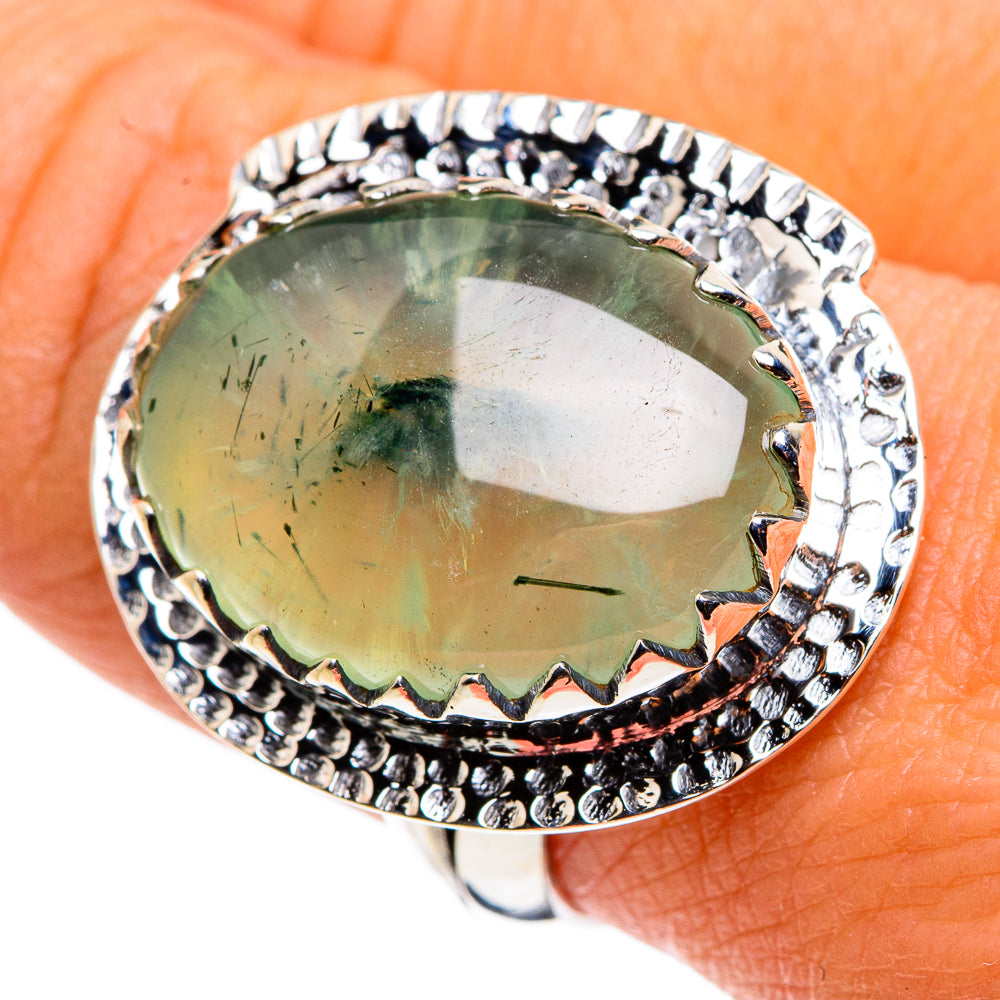 Prehnite Rings handcrafted by Ana Silver Co - RING79787