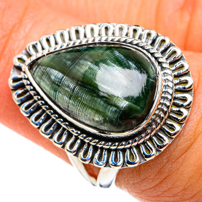 Seraphinite Rings handcrafted by Ana Silver Co - RING79788