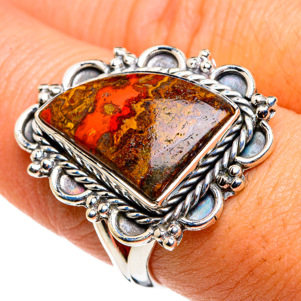 Moroccan Agate Rings handcrafted by Ana Silver Co - RING79794