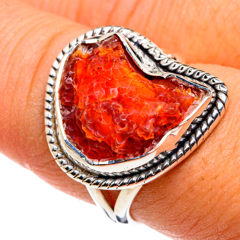 Carnelian Rings handcrafted by Ana Silver Co - RING79796
