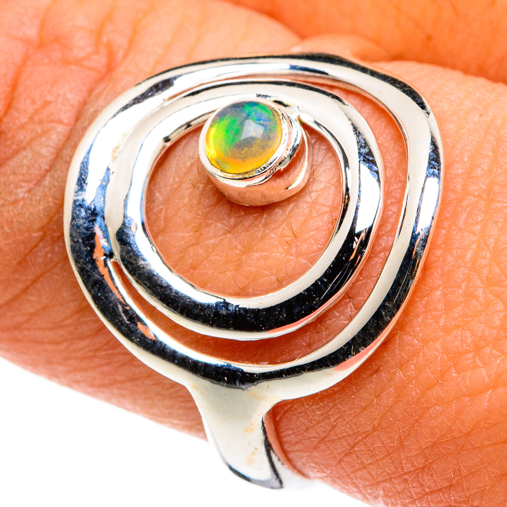 Ethiopian Opal Rings handcrafted by Ana Silver Co - RING79811