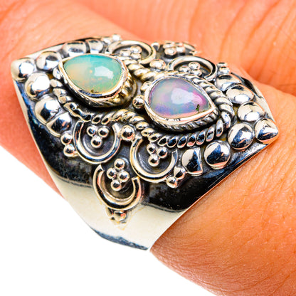 Ethiopian Opal Rings handcrafted by Ana Silver Co - RING79812
