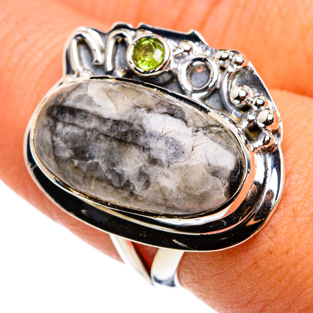 Orthoceras Fossil Rings handcrafted by Ana Silver Co - RING79814