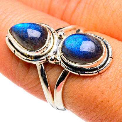 Labradorite Rings handcrafted by Ana Silver Co - RING79819