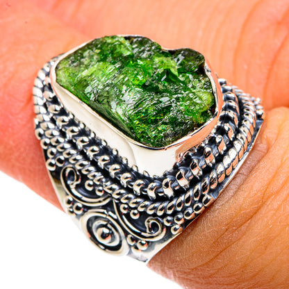 Chrome Diopside Rings handcrafted by Ana Silver Co - RING79821