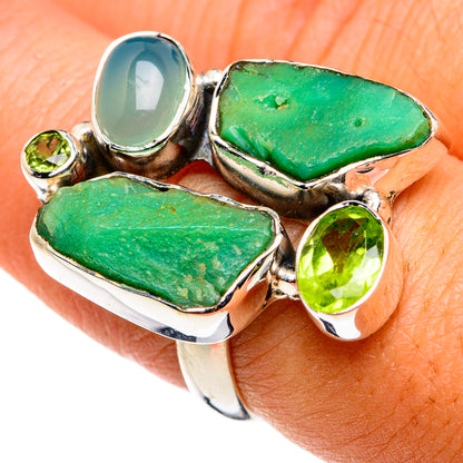 Chrysoprase Rings handcrafted by Ana Silver Co - RING79823