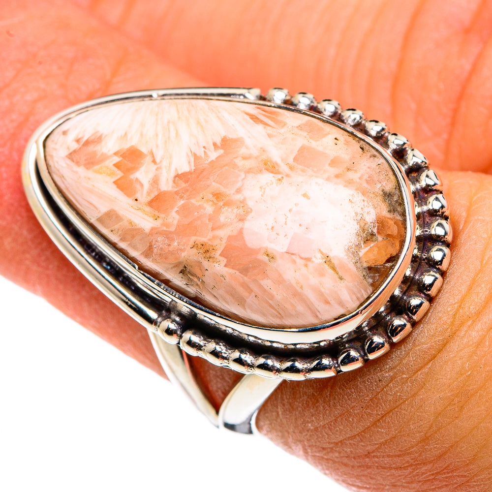 Scolecite Rings handcrafted by Ana Silver Co - RING79830