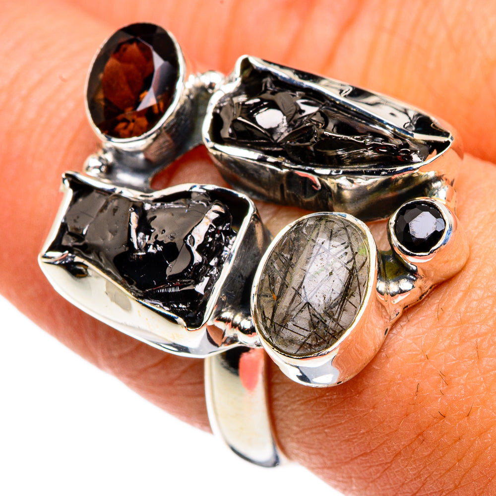 Shungite Rings handcrafted by Ana Silver Co - RING79840