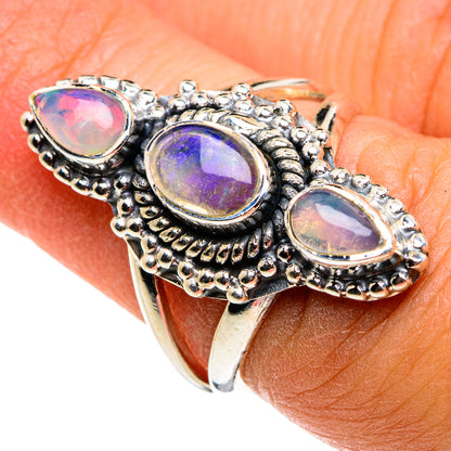 Ethiopian Opal Rings handcrafted by Ana Silver Co - RING79847