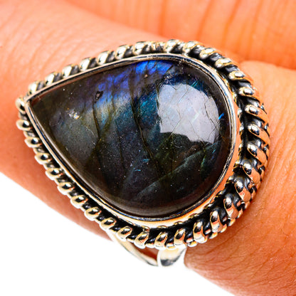 Labradorite Rings handcrafted by Ana Silver Co - RING79848