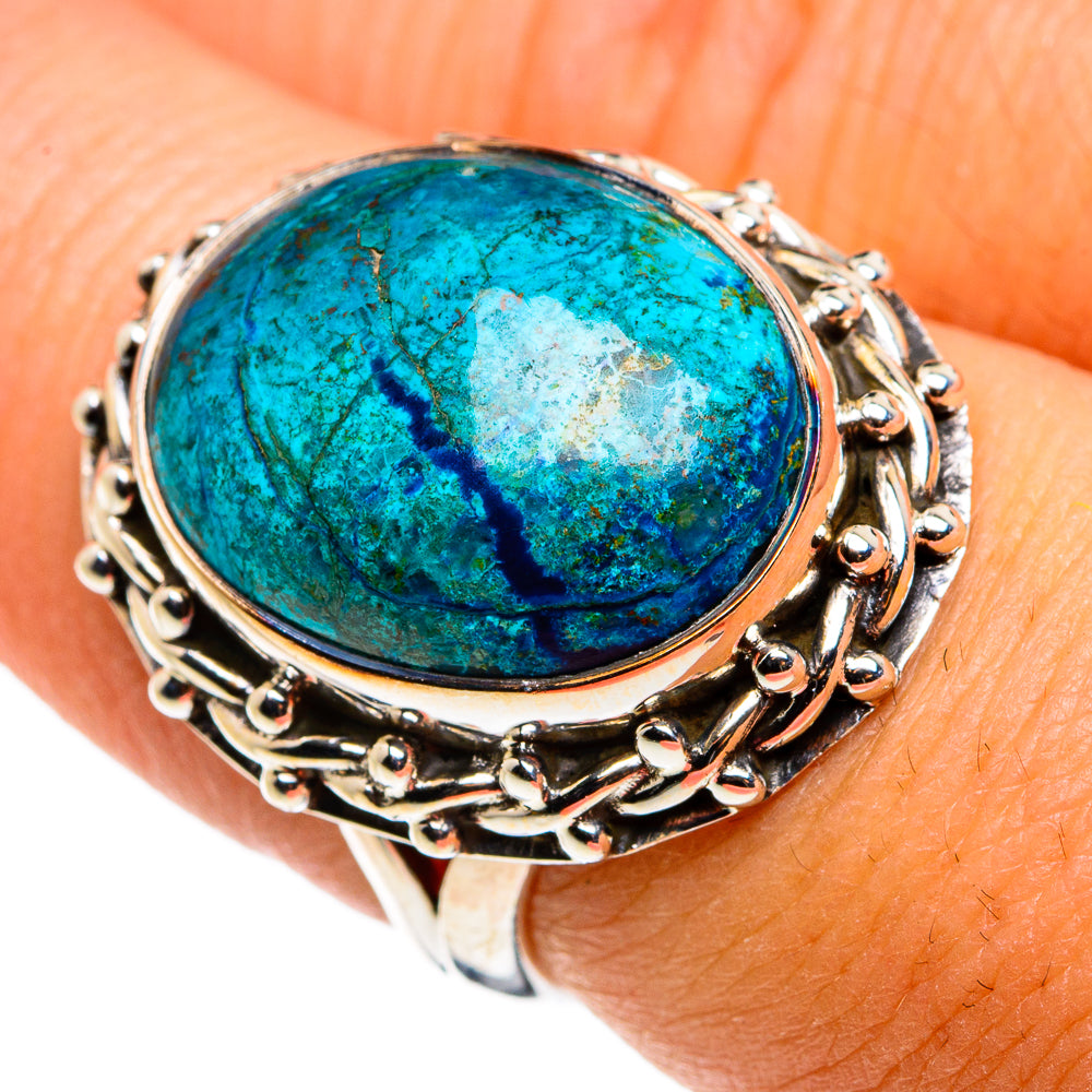 Chrysocolla Rings handcrafted by Ana Silver Co - RING79851