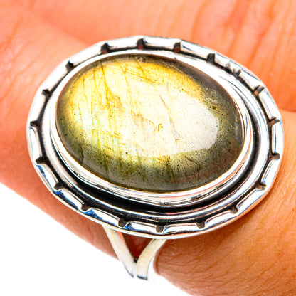 Labradorite Rings handcrafted by Ana Silver Co - RING79856