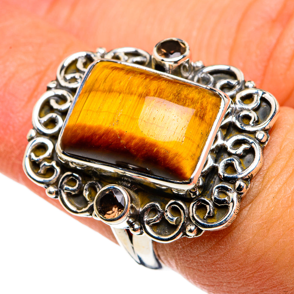 Tiger Eye Rings handcrafted by Ana Silver Co - RING79859