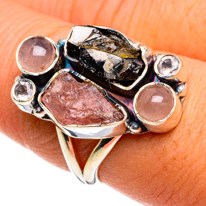 Rose Quartz Rings handcrafted by Ana Silver Co - RING79865
