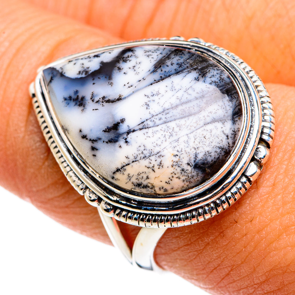 Dendritic Opal Rings handcrafted by Ana Silver Co - RING79877