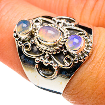 Ethiopian Opal Rings handcrafted by Ana Silver Co - RING79878