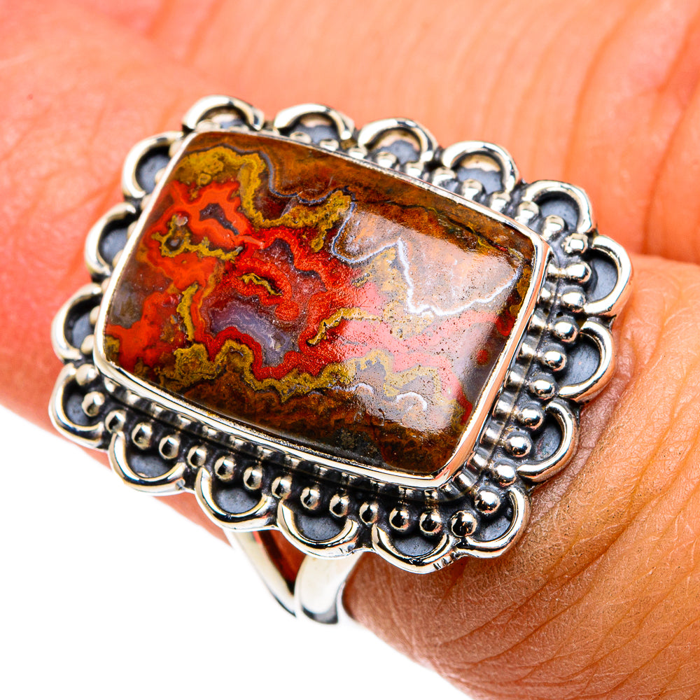 Moroccan Agate Rings handcrafted by Ana Silver Co - RING79891