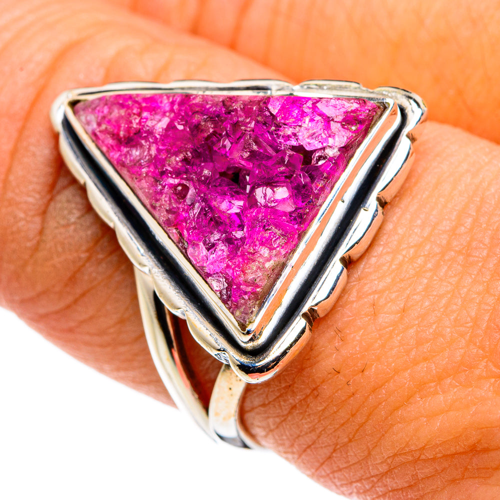 Pink Agate Rings handcrafted by Ana Silver Co - RING79897