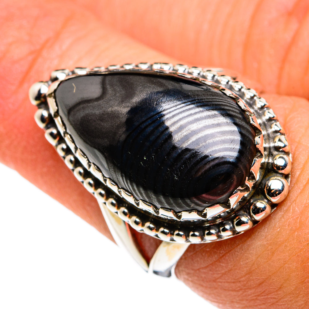 Psilomelane Rings handcrafted by Ana Silver Co - RING79902