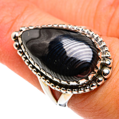 Psilomelane Rings handcrafted by Ana Silver Co - RING79902