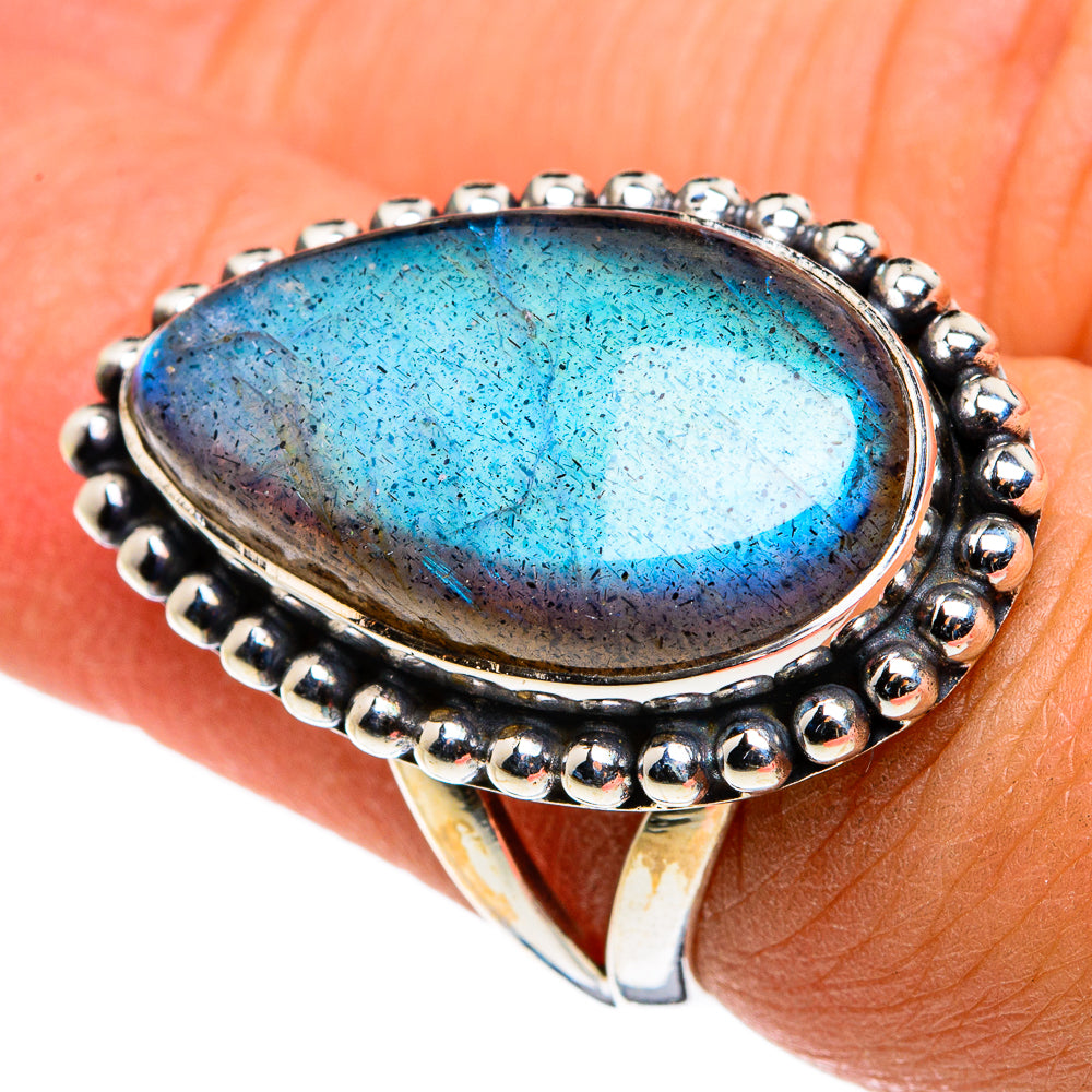 Labradorite Rings handcrafted by Ana Silver Co - RING79913