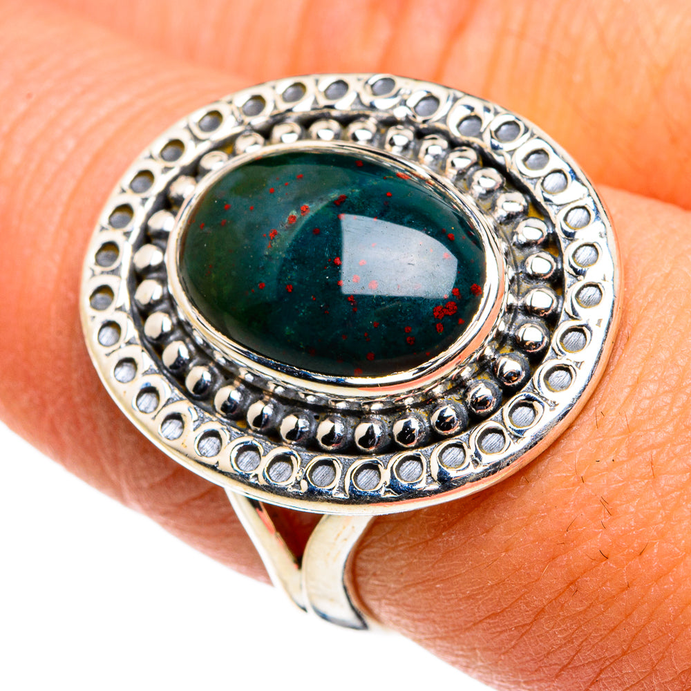 Bloodstone Rings handcrafted by Ana Silver Co - RING79918
