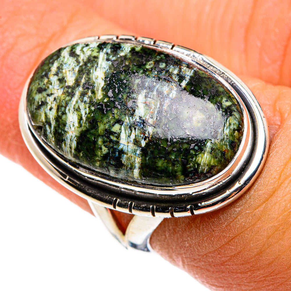 Lizard Jasper Rings handcrafted by Ana Silver Co - RING79919