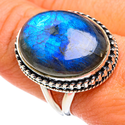 Labradorite Rings handcrafted by Ana Silver Co - RING79925