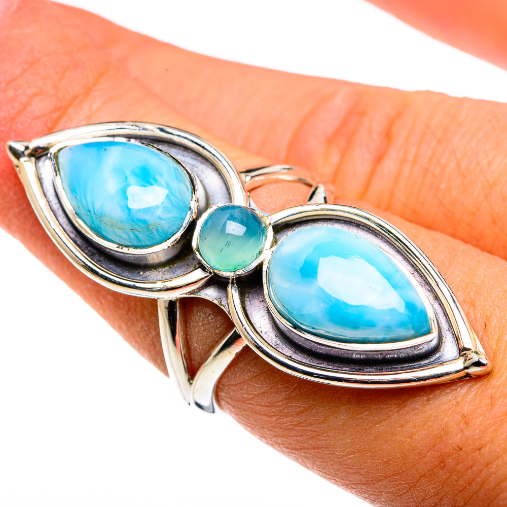 Larimar Rings handcrafted by Ana Silver Co - RING79928