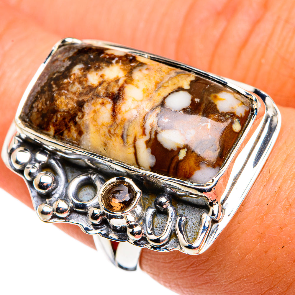 Peanut Wood Jasper Rings handcrafted by Ana Silver Co - RING79940