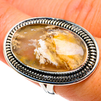 Plume Agate Rings handcrafted by Ana Silver Co - RING79943