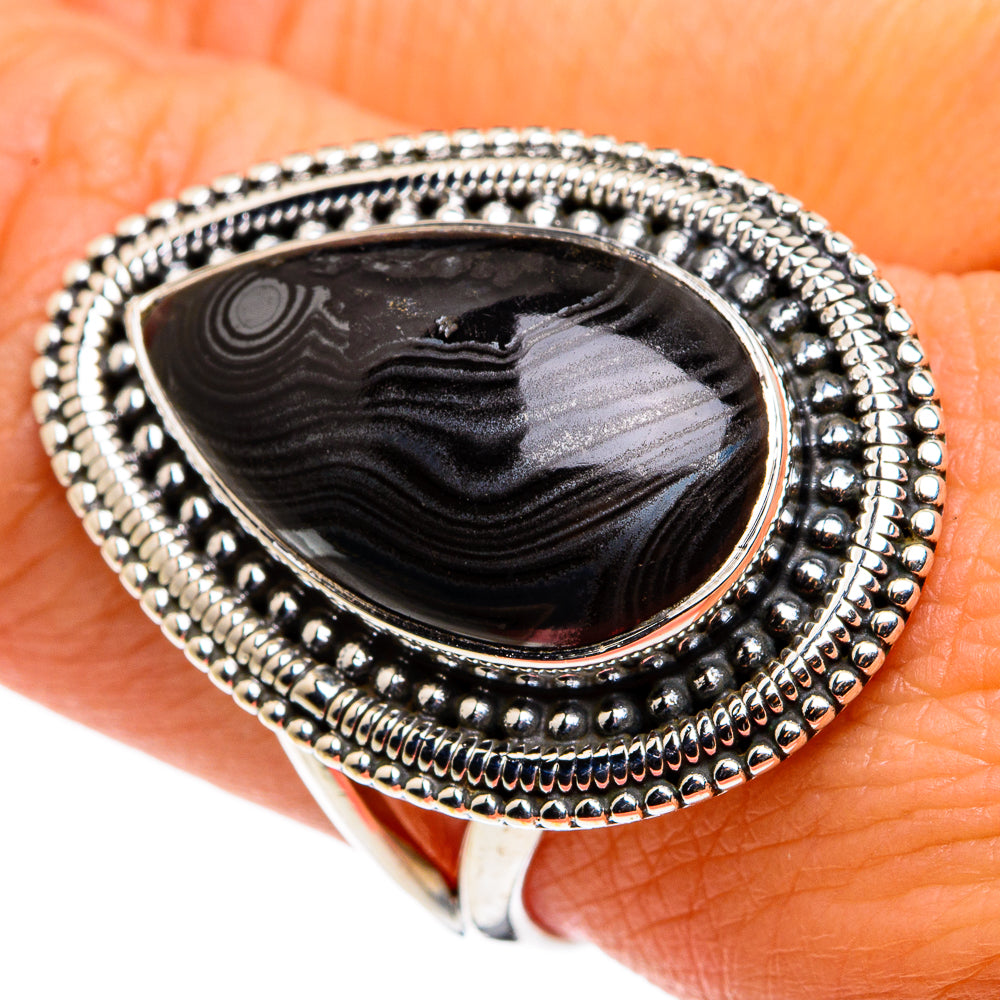 Psilomelane Rings handcrafted by Ana Silver Co - RING79950