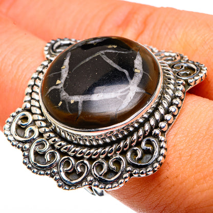 Septarian Geode Rings handcrafted by Ana Silver Co - RING79952