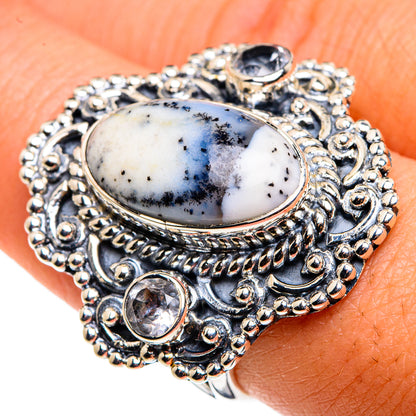 Dendritic Opal Rings handcrafted by Ana Silver Co - RING79955
