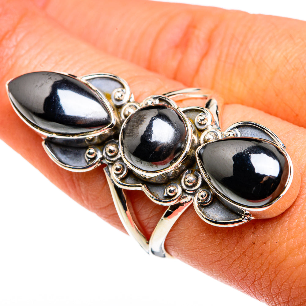 Hematite Rings handcrafted by Ana Silver Co - RING79960
